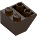 LEGO Dark Brown Slope 2 x 2 (45°) Inverted with Flat Spacer Underneath (3660)