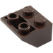 LEGO Dark Brown Slope 2 x 2 (45°) Inverted with Flat Spacer Underneath (3660)