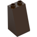 LEGO Dark Brown Slope 2 x 2 x 3 (75°) Hollow Studs, Rough Surface (3684 / 30499)