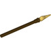 LEGO Dark Brown Spear with Pearl Gold Tip (90391)