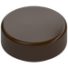 LEGO Dark Brown Tile 1 x 1 Round (98138)