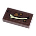 LEGO Dark Brown Tile 1 x 2 with Bone Sticker with Groove (3069)
