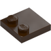 LEGO Dark Brown Tile 2 x 2 with Studs on Edge (33909)