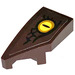 LEGO Dark Brown Wedge 1 x 2 Left with Right Dragon Eye Sticker (29120)