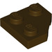 LEGO Dark Brown Wedge Plate 2 x 2 Cut Corner (26601)