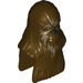 LEGO Dark Brown Wookiee Head with Face Fur (50365)