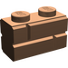 LEGO Dark Flesh Brick 1 x 2 with Embossed Bricks