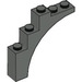 LEGO Grigio scuro Arco 1 x 5 x 4 Arco normale, parte inferiore non rinforzata (2339 / 14395)