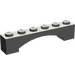 LEGO Gris foncé Arche
 1 x 6 Arc surélevé (92950)