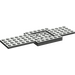 LEGO Dunkelgrau Base 6 x 16 x 2/3 mit Recess und Löcher (52037)