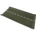 LEGO Donkergrijs Grondplaat 16 x 32 Roadway Oprit Inclined met Wit Midden Streep Patroon (30477)