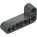 LEGO Mørk grå Bjelke 2 x 4 Bøyd 90 grader, 2 og 4 Hull (32140 / 42137)