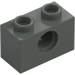 LEGO Dark Gray Brick 1 x 2 with Hole (3700)