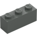 LEGO Dark Gray Brick 1 x 3 (3622 / 45505)