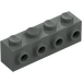 LEGO Dark Gray Brick 1 x 4 with 4 Studs on One Side (30414)