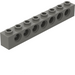 LEGO Donkergrijs Steen 1 x 8 met Gaten (3702)