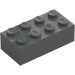 레고 짙은 회색 벽돌 2 x 4 (3001 / 72841)