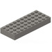 LEGO Donkergrijs Steen 4 x 10 (6212)