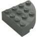 LEGO Dark Gray Brick 4 x 4 Round Corner (2577)