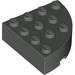 LEGO Dark Gray Brick 4 x 4 Round Corner (2577)
