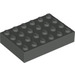 LEGO Dark Gray Brick 4 x 6 (2356 / 44042)