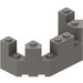 LEGO Dunkelgrau Backstein 4 x 8 x 2.3 Turret oben (6066)