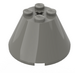 LEGO Dark Gray Cone 4 x 4 x 2 with Axle Hole (3943)