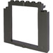 LEGO Dark Gray Door Frame 2 x 8 x 6 Revolving without Bottom Notches (40253)