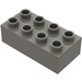 LEGO Donkergrijs Duplo Steen 2 x 4 (3011 / 31459)