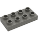 LEGO Donkergrijs Duplo Plaat 2 x 4 (4538 / 40666)
