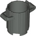 LEGO Dark Gray Dustbin with 2 Lid Holders (2439)