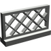 LEGO Dark Gray Fence 1 x 4 x 2 Lattice (3185)