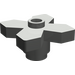 LEGO Donkergrijs Bloem 2 x 2 met Angular Bladeren (4727)
