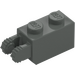 LEGO Dark Gray Hinge Brick 1 x 2 Locking with 2 Fingers (Vertical End) (30365 / 54671)