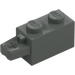 LEGO Dark Gray Hinge Brick 1 x 2 Locking with Single Finger On End Horizontal (30541 / 53028)