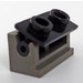 LEGO Dark Gray Hinge Brick 1 x 2 with Black Top Plate (3937 / 3938)