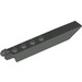 LEGO Dark Gray Hinge Plate 1 x 8 with Angled Side Extensions (Round Plate Underneath) (14137 / 30407)
