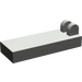 LEGO Dunkelgrau Scharnier Fliese 1 x 2 mit 2 Stubs (4531)