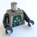 LEGO Donkergrijs Insectoids Ruimte Torso met Green Circuitry (973)