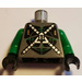 LEGO Dunkelgrau Insectoids Raum Torso mit Silber &#039;X&#039; (973)