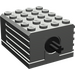 LEGO Donkergrijs Groot Technic Motor 9V (2838)