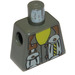 LEGO Dunkelgrau Minifig Torso mit Felsen Raiders Dekoration, ohne Arme (973)