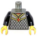 LEGO Dunkelgrau Minifig Torso mit Scale Mail und rot Diamant (973)