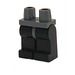 LEGO Donkergrijs Minifigure Heupen met Zwart Poten (73200 / 88584)