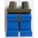 LEGO Donkergrijs Minifigure Heupen met Blauw Poten (73200 / 88584)