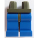 LEGO Donkergrijs Minifiguur Heupen met Blauw Poten (73200 / 88584)