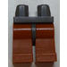 LEGO Donkergrijs Minifigure Heupen met Dark Orange Poten (3815 / 73200)