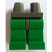 LEGO Gris foncé Minifigure Les hanches avec Green Jambes (30464 / 73200)