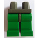 LEGO Donkergrijs Minifiguur Heupen met Groen Poten (30464 / 73200)