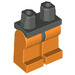 LEGO Donkergrijs Minifigure Heupen met Orange Poten (3815 / 73200)